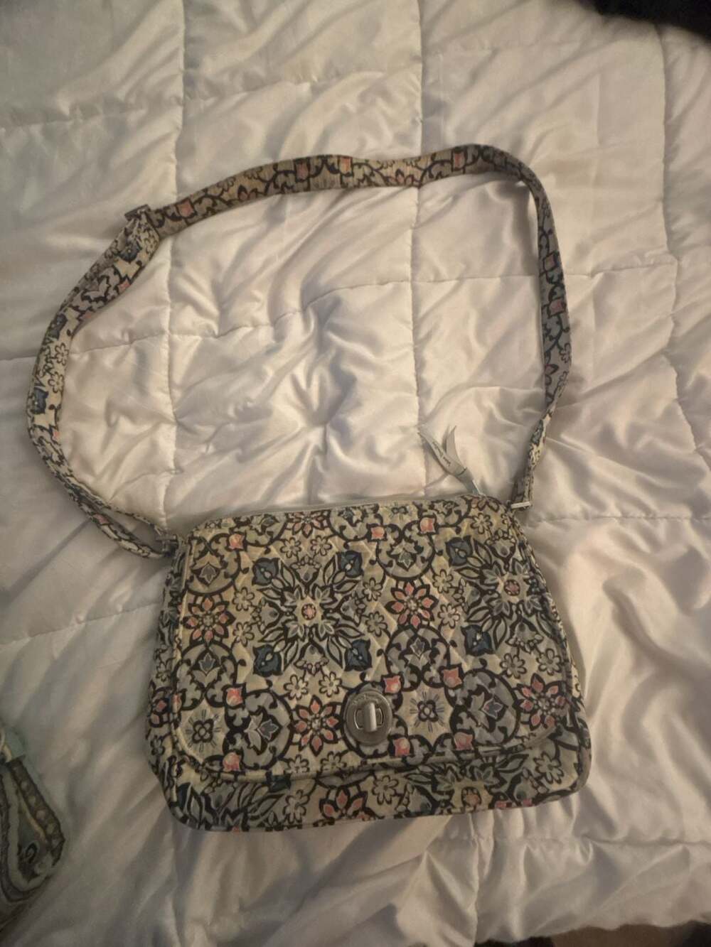 Vera Bradley Lisbon Medallion Saddle Crossbody Bag